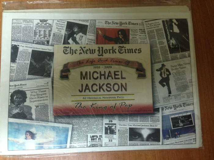 MICHAEL JACKSON 62 HISTORICAL NEWSPAPER PAGES 麥可傑克森 歷史報紙版面