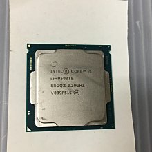 電腦雜貨店→Intel Core i5-9500TE 2.2G / 9M 六核心 1151 低溫省電處理器 35W 二手$2790