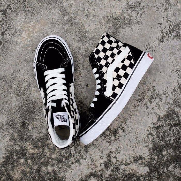 【GROUP A】VANS SK8-HI DX Checkerboard 黑白 格紋 棋盤格 高筒 復古 休閒鞋 情侶鞋