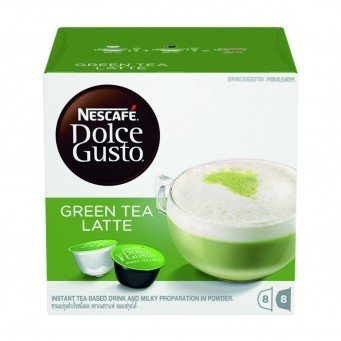 (全新未拆封絕版品)雀巢 Nescafe Dolce Gusto 抹茶拿鐵 綠茶拿鐵 膠囊一盒(每盒共8杯入)