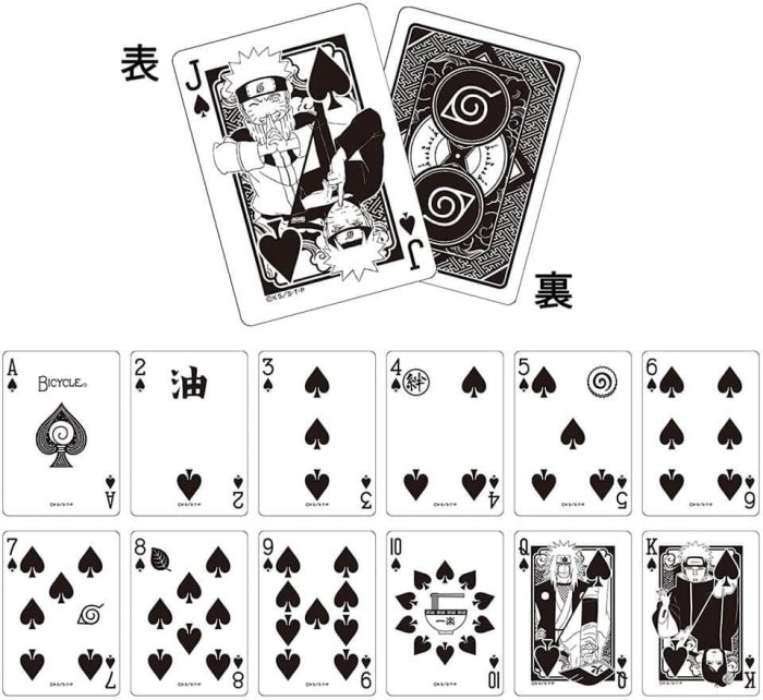 火影忍者單車牌 火影忍者撲克牌 火影忍者bicycle撲克牌 BICYCLE NARUTO PLAYING CARDS