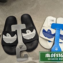 南🔥2024 4月 ADIDAS ASHMOOFOIL 運動拖鞋 鬼魂 幽靈 男女款 黑白FY6849 白藍IE3086