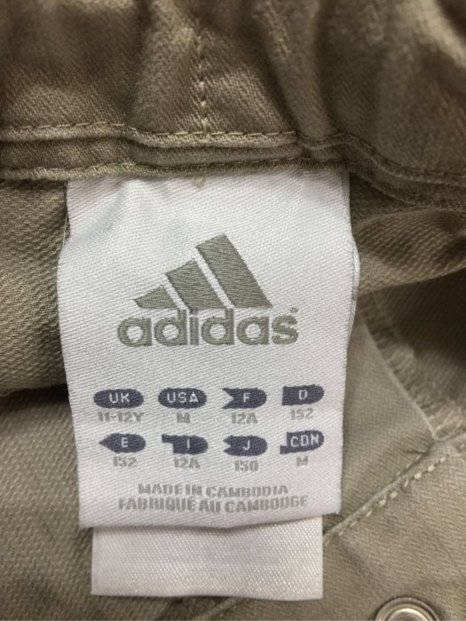 ADIDAS 大童卡其褲 工作褲 152