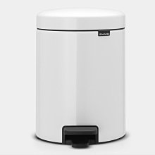 【易油網】BRABANTIA PEDAL BIN NEWICON 白色 時尚腳踏式垃圾桶 5L #112065