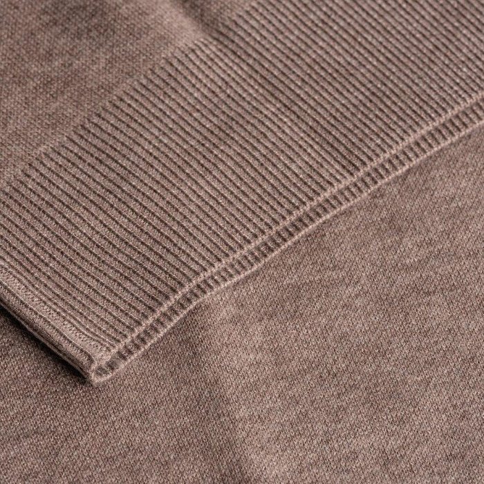 Chinjun羊毛針織背心-米駝｜V領針織毛衣、親膚保暖、商務男裝、休閒穿搭