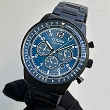 現貨 CITIZEN CA4505-80L 星辰錶 手錶 44mm 光動能 藍色面盤 鍍黑色不鏽鋼錶帶 男錶女錶