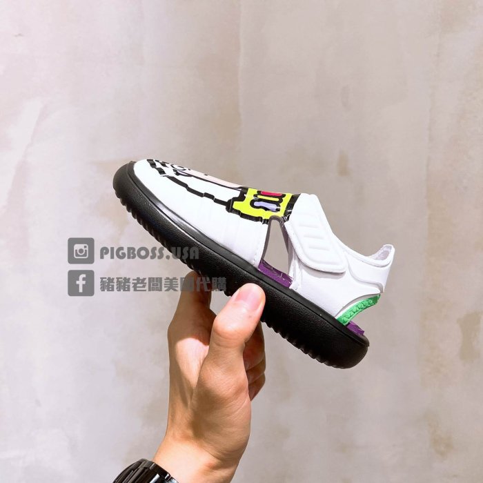 【豬豬老闆】ADIDAS WATER SANDAL BUZZ 白 巴斯光年 聯名 迪士尼 涼鞋 小童 GY5439