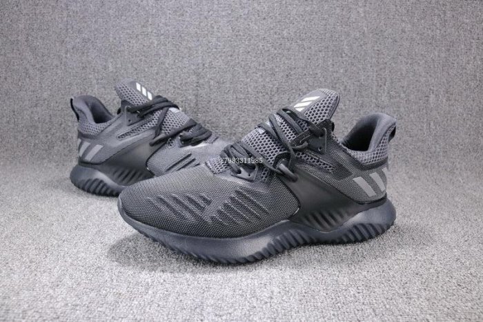 Adidas Alpha Bounce 2M 黑色 百搭 休閒運動慢跑鞋 男鞋 BB7568