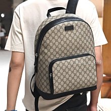 【茱麗葉精品】【全新商品】GUCCI 專櫃商品 406370 GG Supreme 經典印花商旅大後背包.駝/黑 預購無現貨