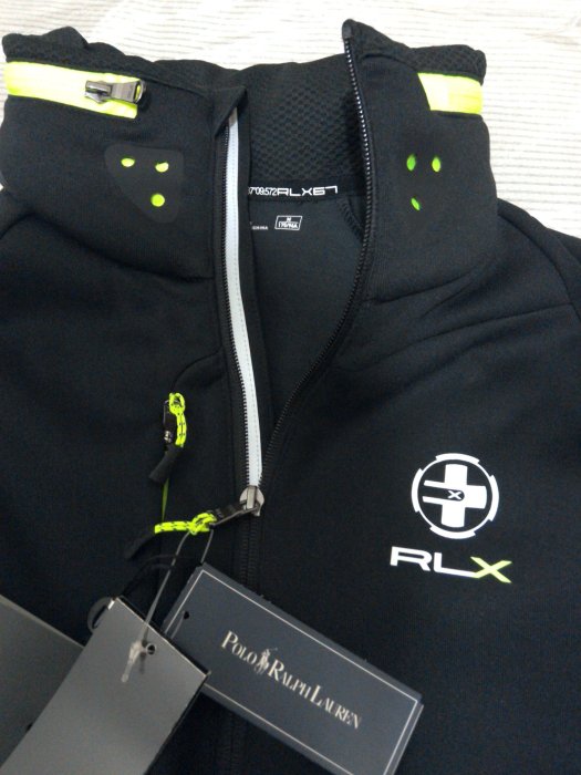 Ralph Lauren RLX 反光 連帽運動外套 黑色 男 size M Sogo 購買