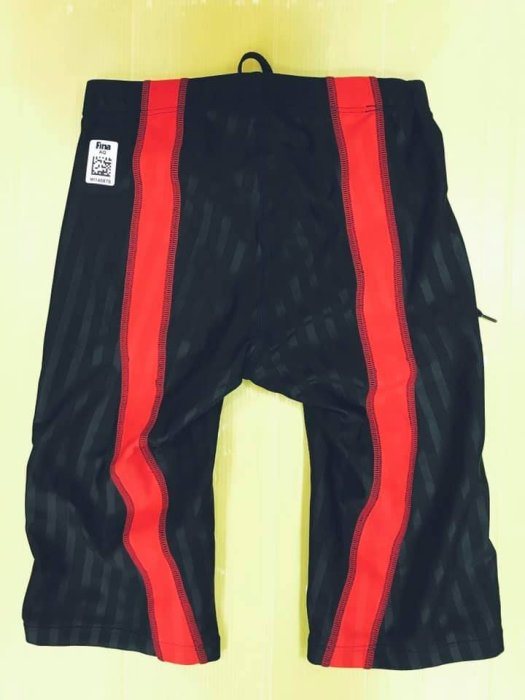 MIZUNO美津濃 日本同步 男 競賽用 比賽褲 競賽款競技型低水阻四角泳褲 N2MB802396 黑紅 公司貨 現貨