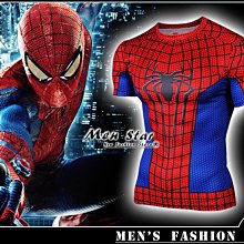 【Men Star】免運費 復仇者聯盟3 蜘蛛人 蜘蛛裝備服 彈力運動衣 棉T 媲美 Destroyland Fever