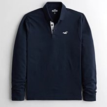 HCO Hollister 海鷗 現貨 長袖 POLO衫 藍色 美國姐妹屋