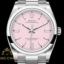 【金宸名錶】ROLEX 勞力士 蠔式恆動型 126000 糖果粉紅色面 OP Oyster Perpetua TG294