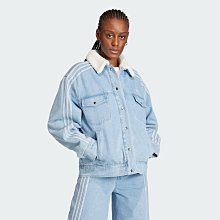 南🔥2023 11月 ADIDAS OG牛仔外套 丹寧外套 正面口袋 絨毛領口 經典 休閒 女款 藍 IS5250