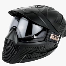 [三角戰略漆彈] BASE 漆彈面罩+頭盔罩 - 黑色/雙層鏡片款 (漆彈槍,高壓氣槍,氣動槍,長槍,CO2直壓槍)