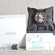 【品光數位】SEIKO SPIRIT 黑鋼三眼計時 SBTQ091J 錶徑:41mm 石英 #110739