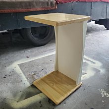 美生活館 家具訂製 客製化 全紐西蘭松木 淺木色 加百合白色 ㄈ型 桌 茶几桌 輔助桌 也可修改尺寸顏色