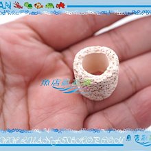 【魚店亂亂賣】生物科技高效率M號小型精密陶瓷環100g(散裝)培菌過濾濾材LUANFISHOP