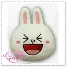 ♥小花花日本精品♥Hello Kitty  LINE兔子臉型磁鐵冰箱造型磁鐵60101105