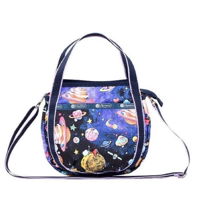 LeSportsac 來自星球 手提斜背多用包 南瓜包 多夾層 SMALL JENNI 8056