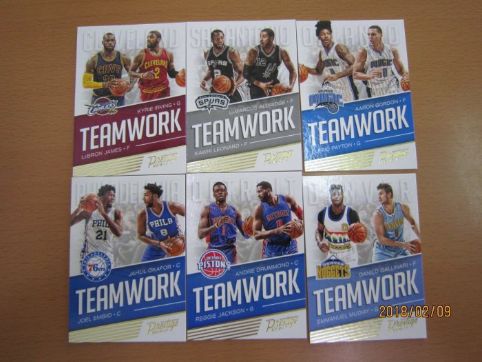 網拍讀賣~Lebrom James/ Kyrie Irving/ Joel Embiid~TEAMWORK~1200元~