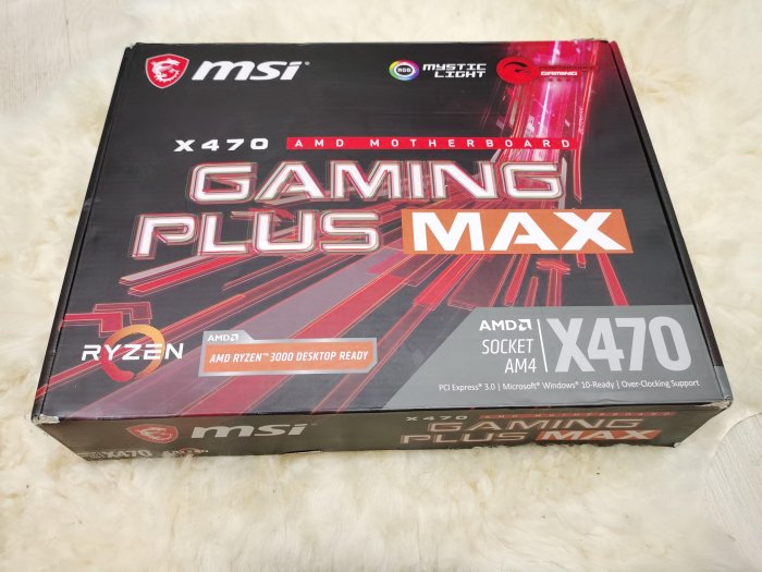 微星MSI X470 GAMING PLUS MAX X470/D4/電競/盒裝保內/AM4 主機板