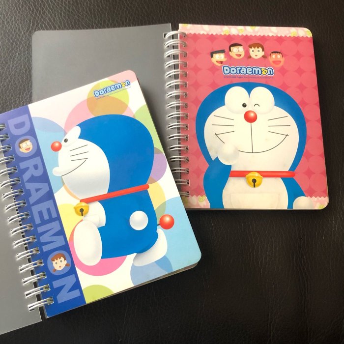 庫存出清~全新正版授權DORAEMON 哆啦A夢大頭貼筆記本/多功能記事本/隨身記事本~2款可選