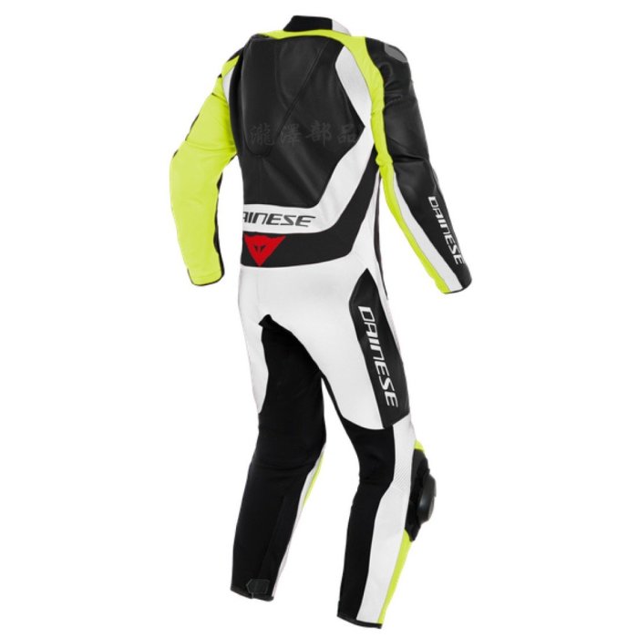 瀧澤部品 義大利 DAINESE 丹尼斯 ASSEN2 1PC 黑白黃 連身皮衣 大背枕 賽車競技 2019新款 重機