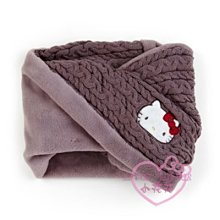 ♥小花花日本精品♥Hello Kitty 酷洛米 成人針織絨毛圍脖圍巾~3