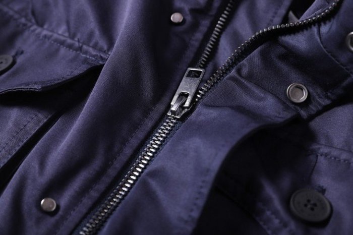 全新瑞典H&M歐洲韓流日本阿美卡機美式休閒復古風美軍M-65、M65款式多口袋設計男立領軍裝工裝風衣夾克外套深藍色 S號