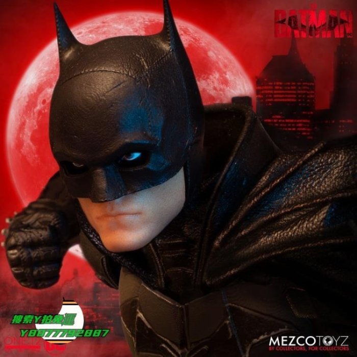 【熱賣精選】蝙蝠俠周邊[4月] mezco蝙蝠俠 新電影版one:12 布衣6寸可動人偶手辦4976