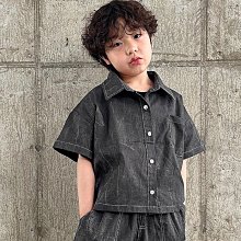 XS~XL ♥襯衫(BLACK) SOL AT LUNA-2 24夏季 SOL240509-056『韓爸有衣正韓國童裝』~預購