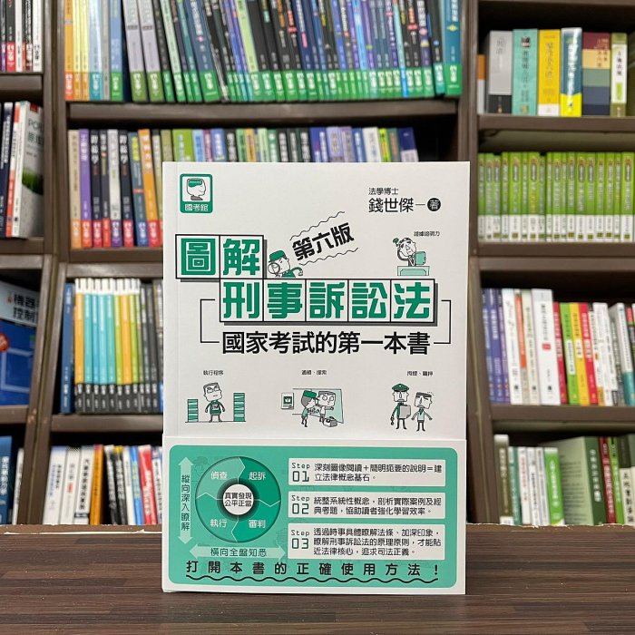 十力出版 大學用書、國考【圖解刑事訴訟法：國家考試的第一本書(錢世傑)】(2023年10月6版)