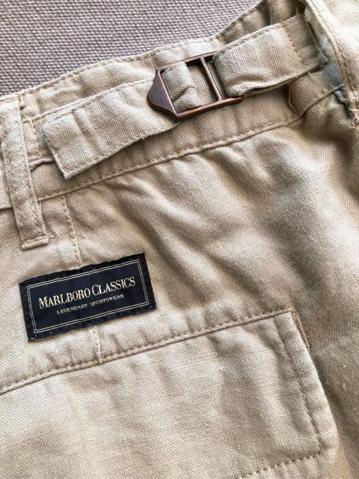 MCS Marlboro Classics 工裝風格亞麻短褲（ivy/preppy/紳裝/學院風）