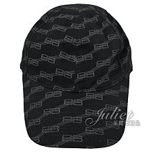 【茱麗葉精品】全新商品 BALENCIAGA 巴黎世家 專櫃商品 704104 品牌印花棉質棒球帽.黑 多尺寸 現貨