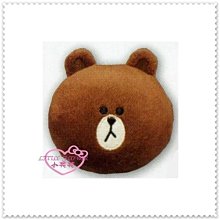 ♥小花花日本精品♥Hello Kitty  LINE熊大臉型磁鐵冰箱造型磁鐵60101303