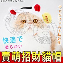 【🐱🐶培菓寵物48H出貨🐰🐹】dyy》賣萌招財貓帽寵物帽子S-L號 特價199元