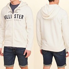 Hollister HCO 海鷗 連帽外套 貼布 大logo 現貨 米白色