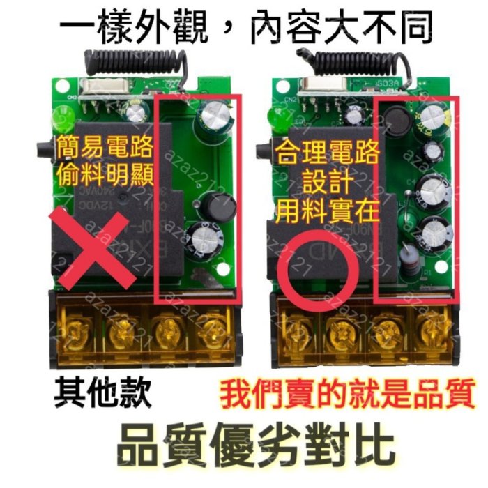 AC110~220V/DC12V~72V長距離電源開關 燈具開關 遙控開關 各種電機設備 抽水馬達 加壓馬達 加壓機 水泵 30A 無線遙控開關