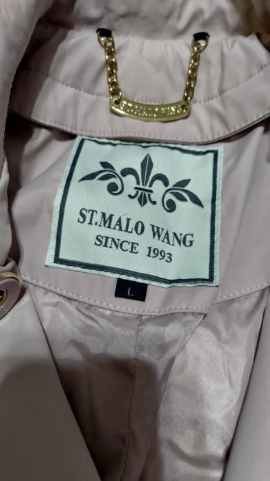 ST.MALO WANG 經典 風衣 長外套 L 700