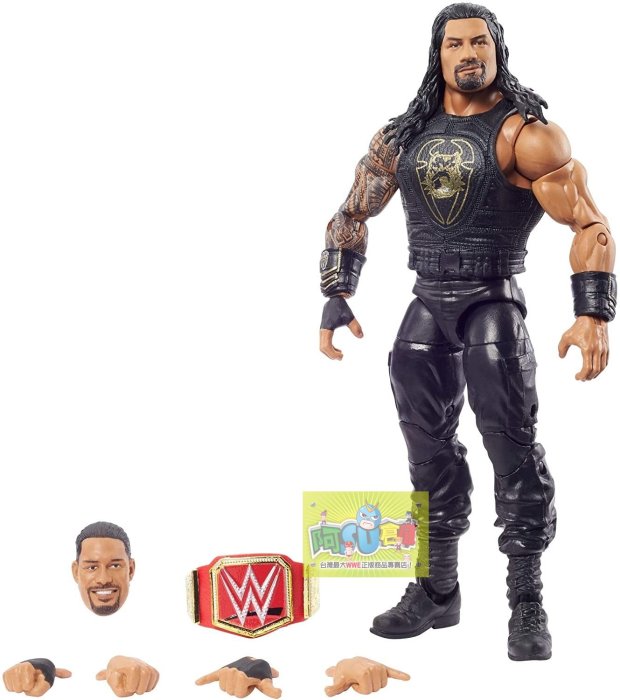 ☆阿Su倉庫☆WWE Roman Reigns Top Picks Elite 2021 RR精華版人偶附全球冠軍腰帶