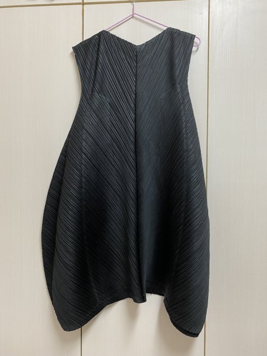 三宅一生Issey Miyake PLEATS PLEASE 六片花苞洋裝黑色3號全新含標