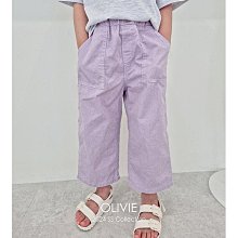 5~11 ♥褲子(PURPLE) OLIVIE-2* 24夏季 OLI240420-013『韓爸有衣正韓國童裝』~預購