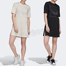 【Dr.Shoes 】Adidas Originals Logo Tee 女款 洋裝 長版 FU1726 FU1727