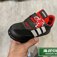 南🔥2023 2月 ADIDAS CNY RUN 70S 小童鞋 魔鬼氈 避震 網布 兔子 黑白紅 IE4262