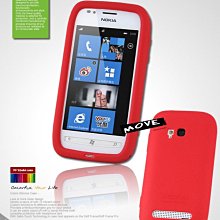 【Seepoo總代】出清特價 Nokia Lumia 710 超軟Q 矽膠套 保護殼 手機套 紅色