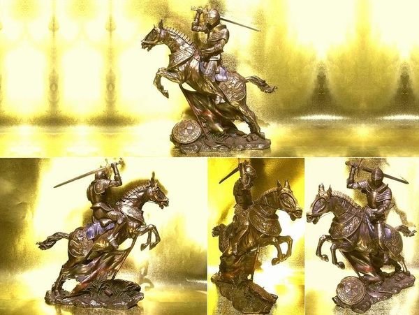 [ Vero 設計作品 鐵甲武士 馬上英姿-砍劍 ]-歐洲中古世紀 希臘羅馬武士.