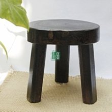INPHIC-日式燒桐木凳子【小型】 矮凳圓凳花架 原木三腳凳