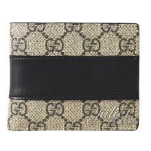 【茱麗葉精品】全新商品 GUCCI 專櫃商品 451240 GG Supreme印花拼接八卡對開短夾.駝/黑 現貨